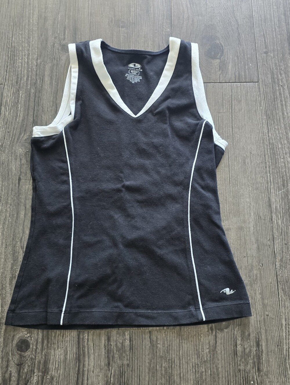 Vintage Women's Athletic Works Workout V-neck Tank Top S